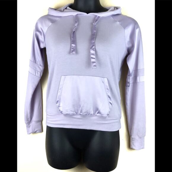 GARAGE Lavender Hoodie w/ Satin Pocket Sz Small - Picture 1 of 5